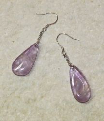 Amethyst - Freeform - 40-45mm - Ohrh�nger - Silber - 1 Paar