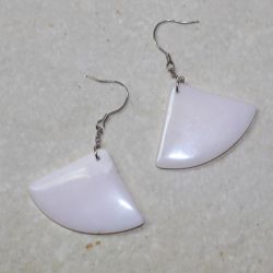 Anden Opal pink - Freeform - 45-50mm - Ohrh�nger - Silber -