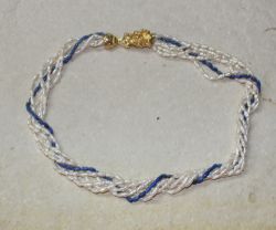 S��wasserperlen - Reiskorn - 6fach- Kette - 1 St�ck
