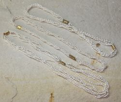 S��wasserperlen - Reiskorn - 5fach- Kette & Armband - 1 St�ck