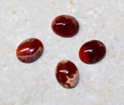 Feueropal - Cabochon - 10x8mm - 4 St�ck - Restposten