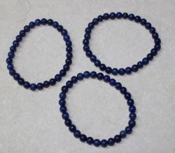 Lapis - Kugel - 6mm - Armband Elastik - 3 St�ck