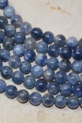 Cyanit - Kugel - 8mm - Kettenstrang