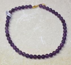 Amethyst - Kugel - 8mm - 45cm - Edelstein Kette