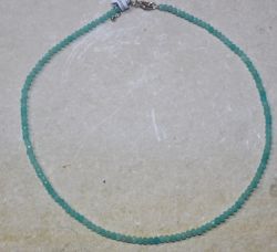 Amazonit - Rondelle - facettiert - 4mm - 45cm - Kette