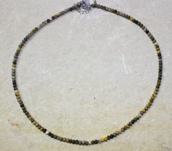Jaspis - Rondelle - facettiert - 4mm - 45cm - Kette