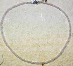 Rosaquarz - Rondelle - facettiert - 4mm - 45cm - Kette