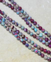 Jaspis bunt - Kugel - 4mm - Kettenstrang