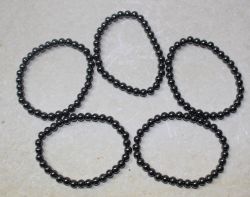 H�matit - Kugel - 6mm - Armband Elastik - 5 St�ck