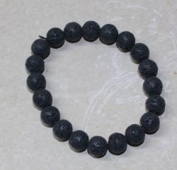 Lava - Kugel - 10mm - Armband Elastik - 5 St�ck