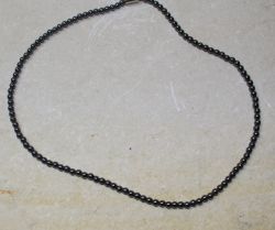 H�matit - Kugel - 4mm - 45cm - Edelsteinkette - 10 St�ck