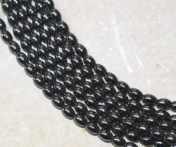 H�matit - Reiskorn - 5x3mm - Kettenstrang