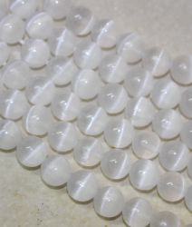 Selenit - Kugel - 8mm - Kettenstrang