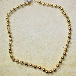 Kette - Kugel 6mm - Metall goldfarbig - 1 St�ck
