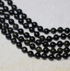Diopsid - Kugel - 6mm - Kettenstrang