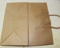 Geschenktragetasche - Papier braun - 28x28cm - 50 St�ck