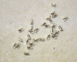 Kappe - Verschlussendst�ck - Sterling Silber - 2mm - 30 St�ck