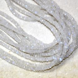 Regenbogen Mondstein- Rondelle fac. - 3-4mm - 45cm - Kette