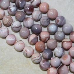 Botswana Achat - Kugel - 8mm - Kettenstrang