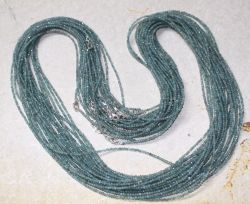 Apatit - Kugel - facettiert - 2-2,5mm - 90cm - Edelstein Kette