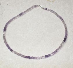Amethyst - Rondelle fac. - 4-5mm - 45cm - Kette - 1 St.