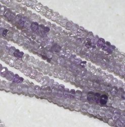Amethyst - Rondelle fac. - 4-5mm - 45cm - Kette - 1 St.