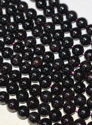 Granat - Kugel - 8mm - Kettenstrang