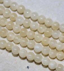 Calcit gelb - Kugel - 4mm - Kettenstrang