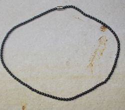 H�matit - Kugel - 4mm - 45cm - Edelsteinkette - 1 St�ck