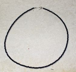 Saphir - Kugel fac. - 3mm - 45cm - Kette - 1 St.