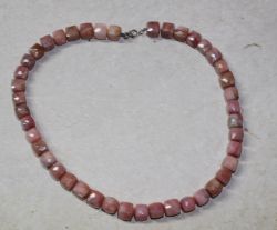 Opal pink - W�rfel fac.- 9-10mm - 45cm - Kette - 1 St.