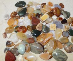 Edelstein Mix - Cabochon Freeform Handschmeichler - 20 St�ck