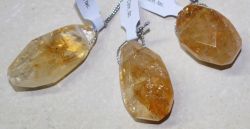 Citrin - Freeform facettiert - gebohrt - Anh�nger - 1 St�ck