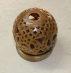 Speckstein - Teelichthalter Kugel graviert - 8cm - 10 St�ck