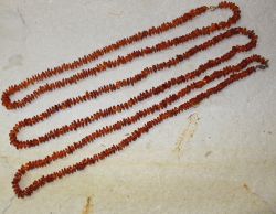 Bernstein - Kette - Splitter - 7-10mm - 70cm - 3 St�ck