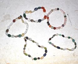 Edelstein Mix - 4-6mm - Armband Elastik - 5 St�ck