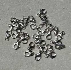 Karabiner Verschluss - Sterling Silber - 13mm - 10 St.