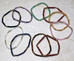 Edelstein Mix - Rondelle - 4-5mm - Armband Elastik - 50 St�ck