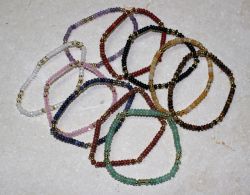 Edelstein Mix - Rondelle - 4-5mm - Armband Elastik - 50 St�ck
