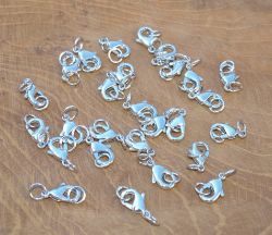 Karabiner 15mm - Metall rhodiniert -