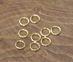 Ring - Silber - vergoldet - Geschlossen - 6mm - 50 St�ck