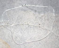 Kette aus Metall - versilbert - 1,2mm - 40 cm - 10 St�ck