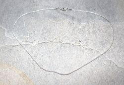 Kette aus Metall - versilbert - 1,2mm - 45 cm - 10 St�ck