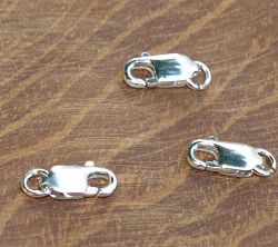 Karabiner Verschluss l�nglich - Sterling Silber - 13mm - 10 St