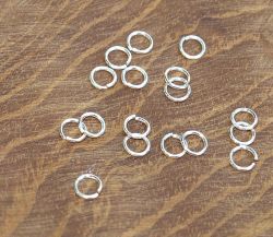 Ring - Silber -  -Biegering - 5mm / 0,7mm - 50 St�ck