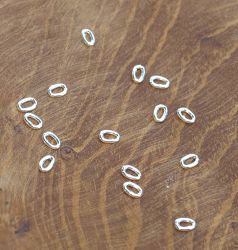Ring - Silber -  -Biegering - Oval - 5 x 3,5 mm - 50 St�ck