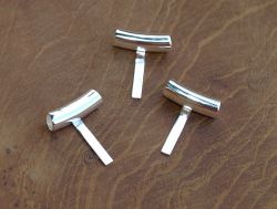Anh�nger R�hrchen - mit Klebefl�che - Sterling Silber - 5 St.