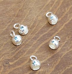 Kapsel Kalotte - Sterling Silber - Geschlossen - 6mm - 20 St�ck
