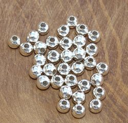 Kugel  -  5 mm - Sterling Silber -poliert  - ca. 20 St�ck