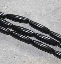 Onyx - Spindel - poliert - 20 x 5 mm - Kettenstrang